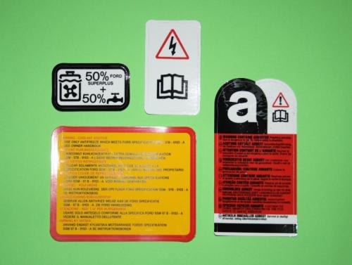 Engine Bay Sticker Set